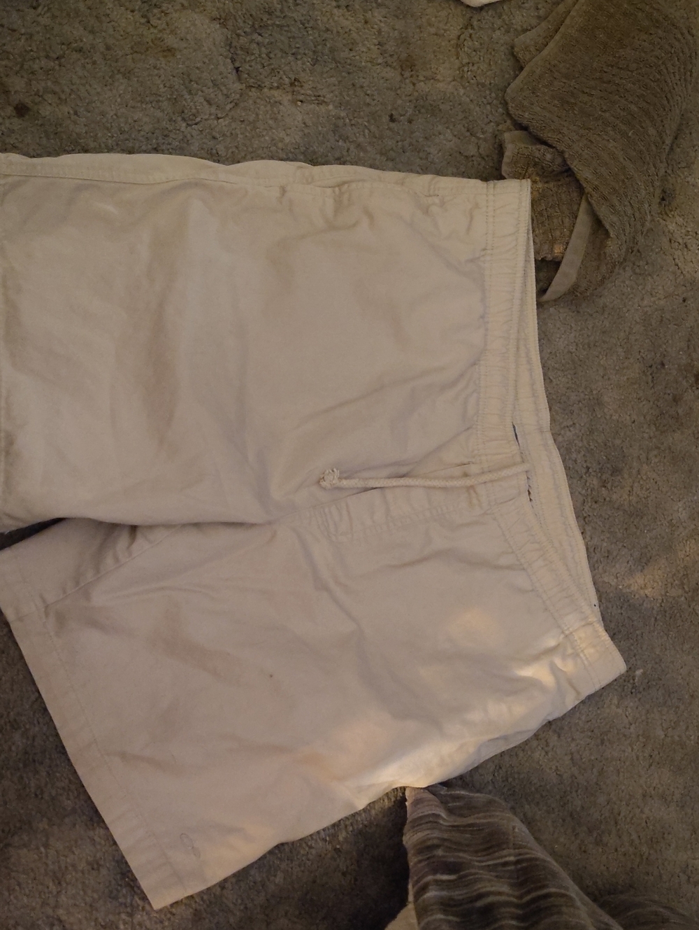 OP Men's Cream Drawstring Chino Shorts